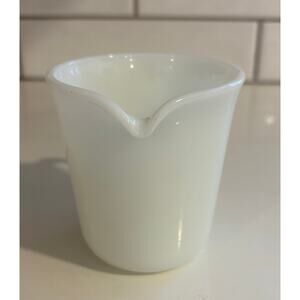 Vintage Pyrex Plain White Creamer Cup or Mug with Spout